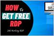 Life time free rdp 24 hours working rdp free rdp free vps